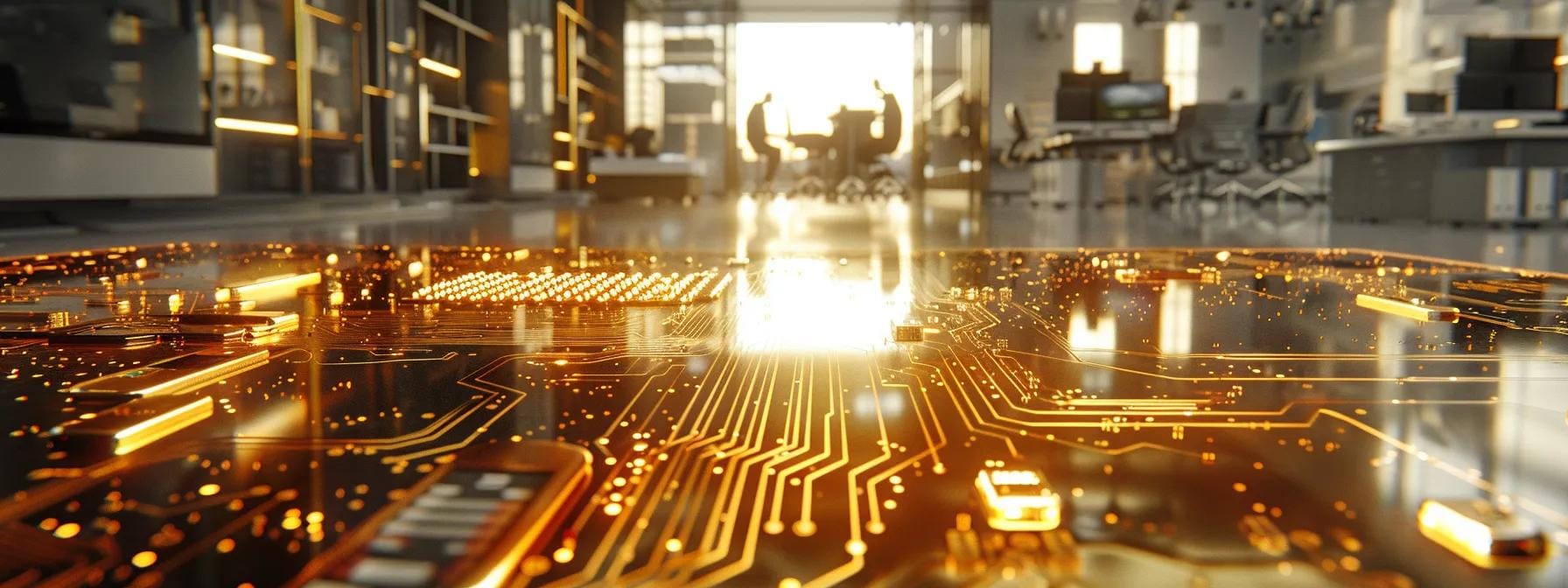 Gold-plated electronics highlighting cost-effectiveness, longevity, and performance benefits in devices.