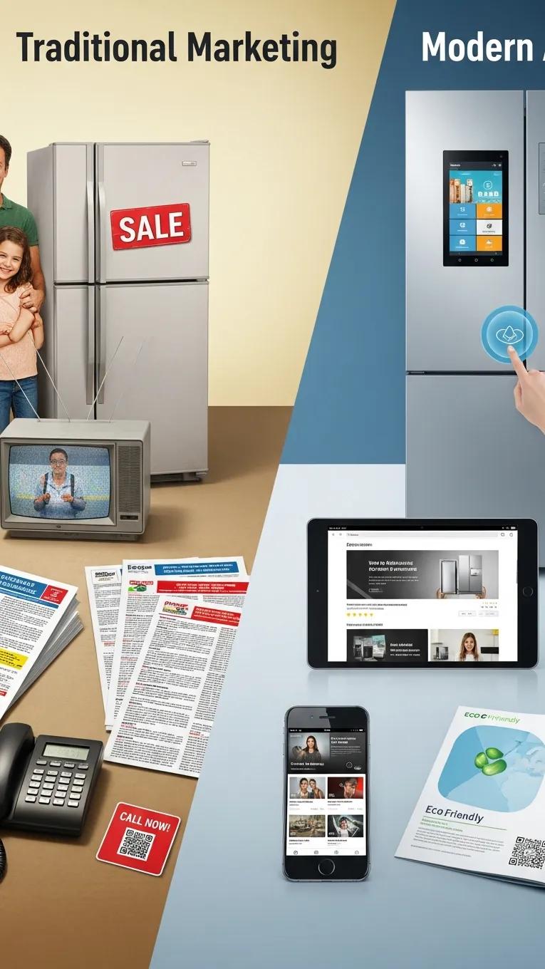 Comparison of traditional marketing tactics and modern engagement alternatives